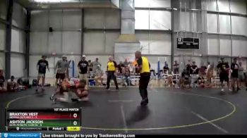 125 lbs Finals (8 Team) - Braxton Vest, Indiana Outlaws 1 vs Ashton Jackson, Elite Athletic Club DZ