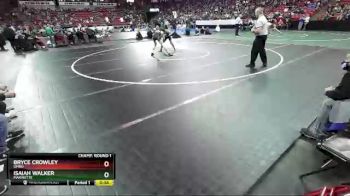 D2-132 lbs Champ. Round 1 - Bryce Crowley, Omro vs Isaiah Walker, Marinette