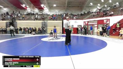 75-82 lbs Cons. Round 2 - Cooper Menke, Southridge vs Dalton Smith, Carmel USA WC