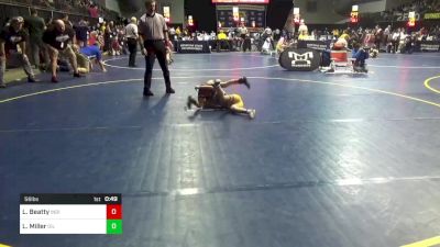 56 lbs Consy 3 - Lincoln Beatty, Indiana vs Lincoln Miller, Oil City