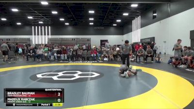 85 lbs Quarterfinals (8 Team) - Bradley Bauman, Team Missouri (MO) vs Maddux Rabczak, Minions Green (GA)