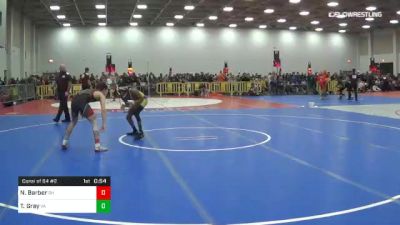 106 lbs Consi Of 64 #2 - Nick Barber, OH vs Trevon Gray, VA