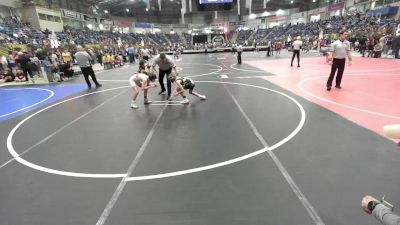 75 lbs Consi Of 8 #2 - Brison Romero, War vs Cam Dalbey, Ridge Wrestling Club