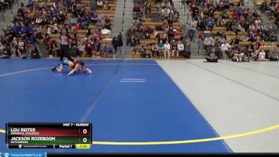 70 lbs Champ. Round 1 - Jackson Rozeboom, Hutchinson vs Lou Reiter, Immortal Athletics