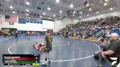 120-140 lbs Round 3 - Elijah Navarro, Eastside United vs Cash Burke, High Plains Thunder