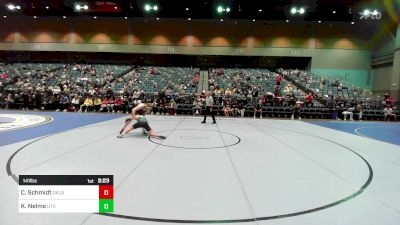 141 lbs Consi Of 8 #2 - Carter Schmidt, Oklahoma vs Kobe Nelms, Utah Valley