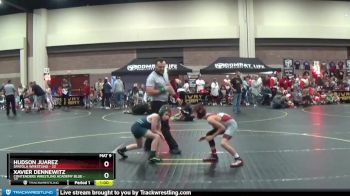 75 lbs Round 2 (4 Team) - Hudson Juarez, Spatola Wrestling vs Xavier Dennewitz, Contenders Wrestling Academy Blue