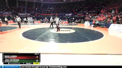 2A 132 lbs Cons. Round 1 - Josh Dickeson, Bensonville (Fenton) vs Sean Larkin, Chicago (St. Rita)