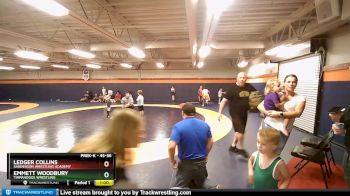 45-56 lbs Round 3 - Emmett Woodbury, Timpanogos Wrestling vs Ledger Collins, Sanderson Wrestling Academy