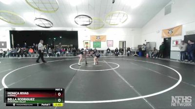 125 lbs Cons. Round 2 - Bella Rodriguez, Evergreen Valley vs Monica Rivas, Overfelt