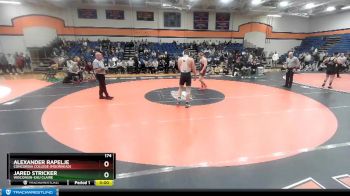 174 lbs 1st Place Match - Jared Stricker, Wisconsin-Eau Claire vs Alexander Rapelje, Concordia College (Moorhead)