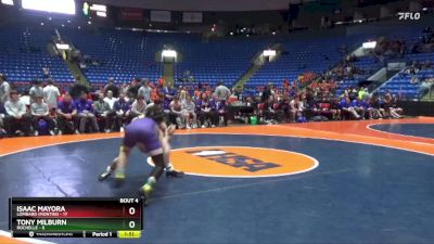 120 lbs Quarterfinals (8 Team) - Isaac Mayora, Lombard (Montini) vs Tony Milburn, Rochelle