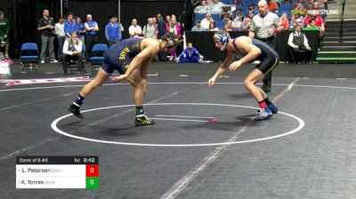 165 lbs Consi of 8 #2 - Logan Peterson, South Dakota State vs Keilan Torres, Northern Colorado