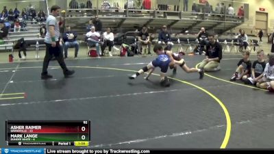 92 lbs Round 1 (4 Team) - Mark Lange, Dundee White vs Asher Raimer, Grandville