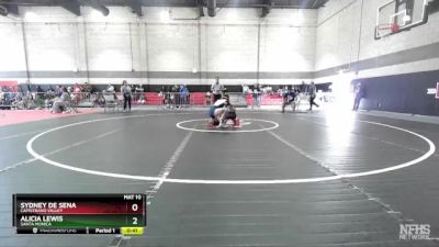 130 lbs Cons. Round 1 - Alicia Lewis, Santa Monica vs Sydney De Sena, Capistrano Valley