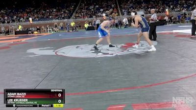 D1-190 lbs Semifinal - Lee Krueger, Detroit Catholic Central HS vs Adam Bazzi, Stoney Creek HS