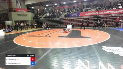 116 lbs Consi Of 8 #1 - Addison Saporito, Ottawa (Kan.) vs Catherine Steinkamp, William Penn (Iowa)