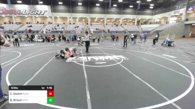 123 lbs Semifinal - Cohen Swaim, Randall WC vs Bryson Brown, West Amarillo Rhinos