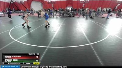 165 lbs Cons. Round 2 - Brody Hoffman, Wisconsin vs Zander Beck, Wisconsin