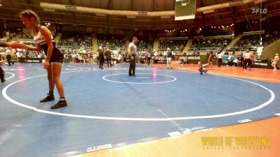 100 lbs Round Of 16 - Harley Miller, HURRICANE WRESTLING ACADEMY vs Mia Najera, Threshold