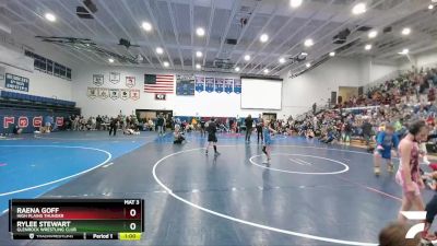 70-75 lbs Round 2 - Raena Goff, High Plains Thunder vs Rylee Stewart, Glenrock Wrestling Club