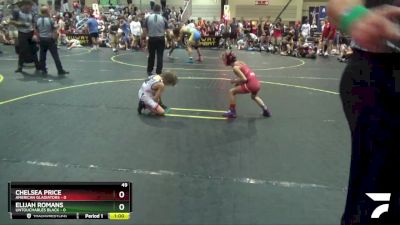 49 lbs Semis & 1st Wrestleback (8 Team) - Chelsea Price, American Gladiators vs Elijah Romans, Untouchables Black