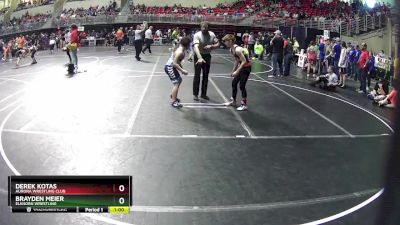 112 lbs Champ. Round 2 - Derek Kotas, Aurora Wrestling Club vs Brayden Meier, Elkhorn Wrestling