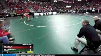 D1-145 lbs Champ. Round 1 - Kale Roth, Stevens Point vs Jacob Bruner, Pewaukee