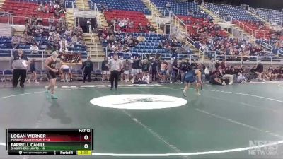 113 lbs Finals (8 Team) - Logan Werner, Pembina County North vs Farrell Cahill, 5-Northern Lights