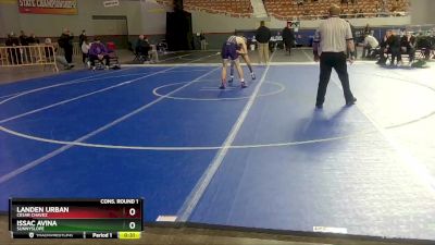 D1-126 lbs Cons. Round 1 - LANDEN URBAN, Cesar Chavez vs Issac Avina, Sunnyslope