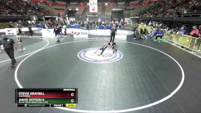 77 lbs Semifinal - Stevie Graybill, California vs David Dotson Ii, Elite Force Wrestling Club