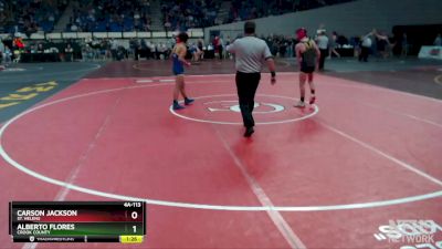 4A-113 lbs Semifinal - Carson Jackson, St. Helens vs Alberto Flores, Crook County