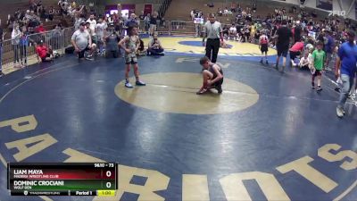 73 lbs Round 4 - Dominic Crociani, Wolf Den vs Liam Maya, Madera Wrestling Club