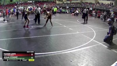 120 lbs Champ. Round 1 - Tucker Lewis, Red Cloud Youth vs Rykan Stewart, Midwest Destroyers Wrestling Club