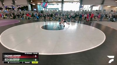 75-80 lbs Round 3 - Zachary Sowers, Cypress Wrestling Club vs Seth Baldridge, Legacy Wrestling Club