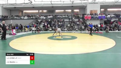 138 lbs Semifinal - James Linder Jr, Montville vs Anthony Basile, Xavier