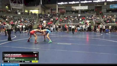 120 lbs Quarterfinal - Riley Dilka, Greater Heights Wrestling-AAA vs Lucas Schroeder, Powerhouse Wrestling Club