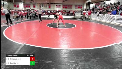 160 lbs Quarterfinal - Curtis Ewing Jr., Saint John's vs Colby Cloutier, King Philip