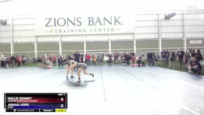 155 lbs Cons. Semi - Hallie Denney, Aviator Grappling Academy vs Ariana Hope, Utah