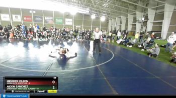 49 lbs Quarters & Wb (16 Team) - Aiden Sanchez, Sanderson Wrestling Academy vs Henrick Olson, Salem Elite Wrestling