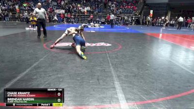 126 lbs Cons. Round 5 - Brendan Nardin, Alber Athletics WC vs Chase Krantz, Blue Line Training Academy