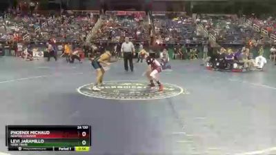 2A 120 lbs Cons. Round 1 - Levi Jaramillo, Heide Trask vs Phoenix Michaud, Newton Conover