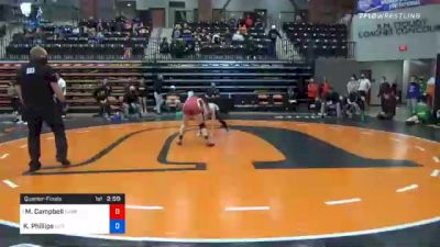 109 lbs Quarterfinal - McKayla Campbell, Campbellsville vs Kory Phillips, Life