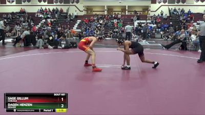 126 lbs Cons. Round 1 - Dagen Henzen, Denver vs Sage Gillum, Carlisle