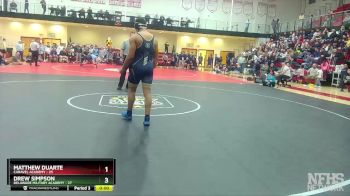 190 lbs Finals (8 Team) - Craig Miller, Caravel Academy vs Hayden Moaney, Delaware Military Academy