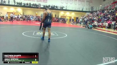 190 lbs Finals (8 Team) - Craig Miller, Caravel Academy vs Hayden Moaney, Delaware Military Academy