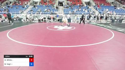 132 lbs Cons 64 #2 - Dillon White, Illinois vs Brady Vogt, Michigan