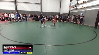 125 lbs Cons. Round 1 - Quincy Brown, NWWC vs Josiah Bujak, Askeo International Mat Club