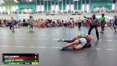 175 lbs Round 2 (4 Team) - Nick Chambers, Bulldog WC vs Javarious Johnson, Eagles WC