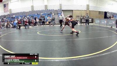 108 lbs Round 2 - Chance Kreps, Columbia City Wrestling Club vs Emmit Seip, Warrior Regional Training Center